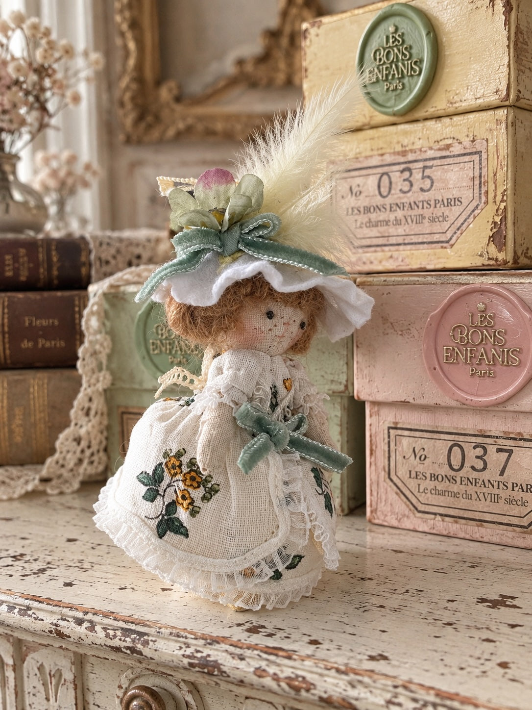 Poupée charme XVIIIe siècle – Pièce unique