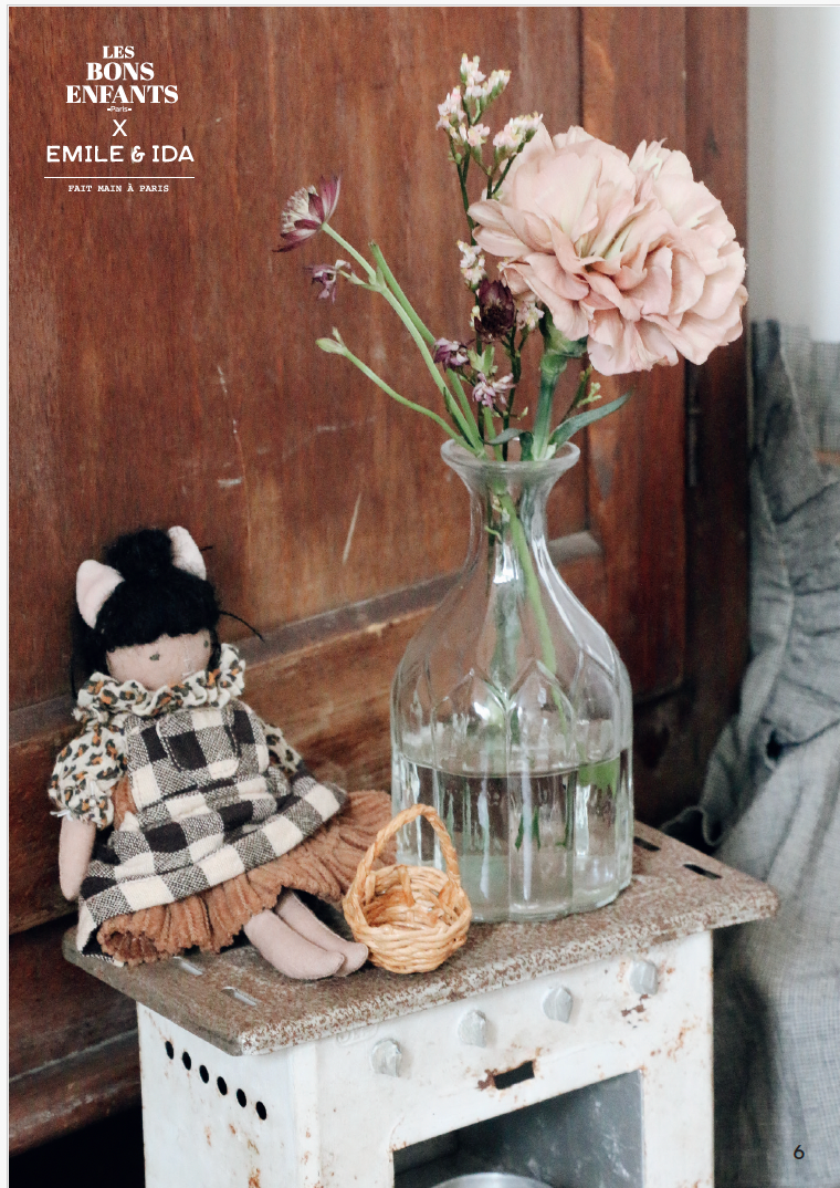 Poupée Chat Esprit Bohème — Collaboration Emile et Ida