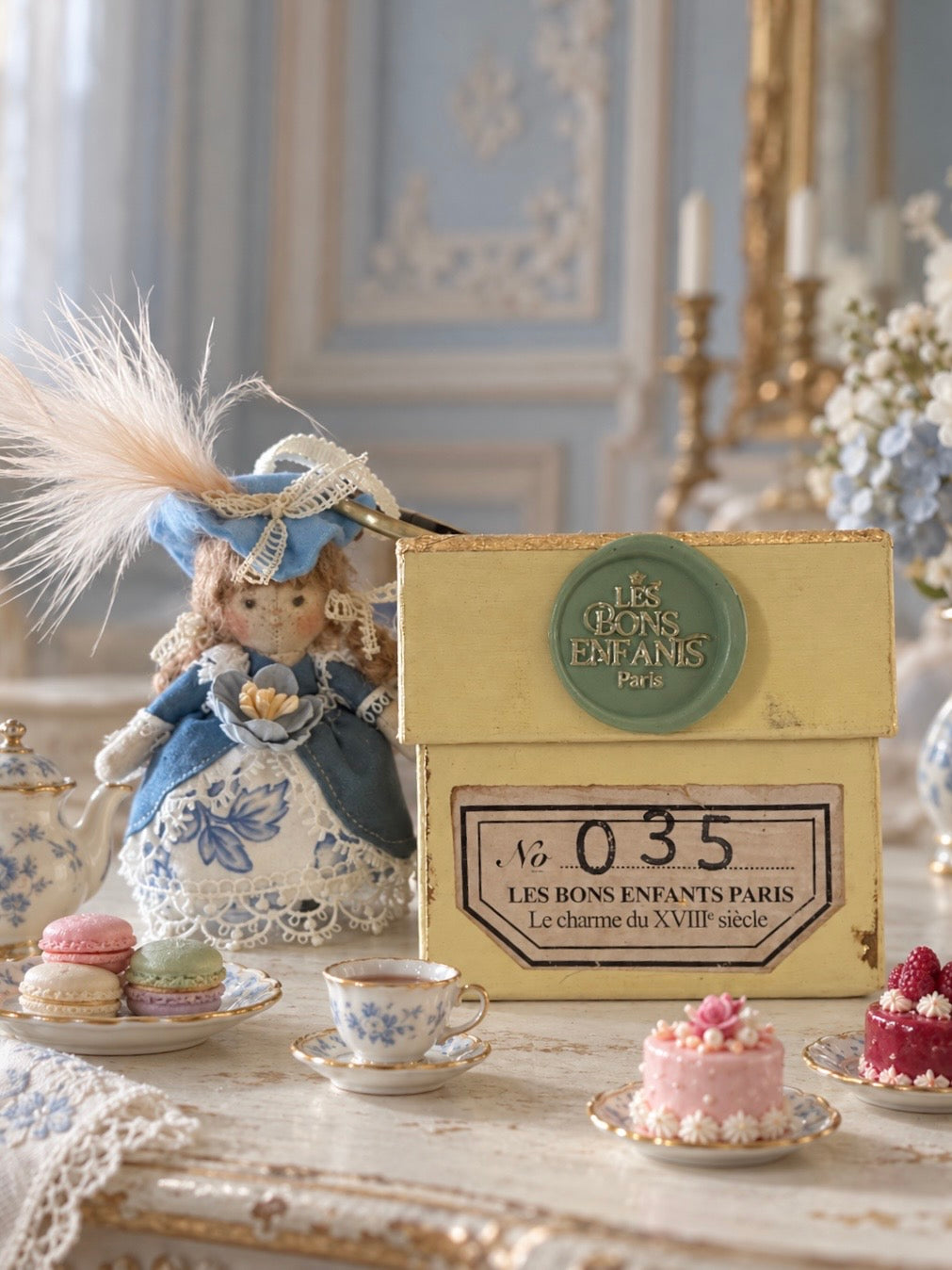Poupée charme XVIIIe siècle – Pièce unique