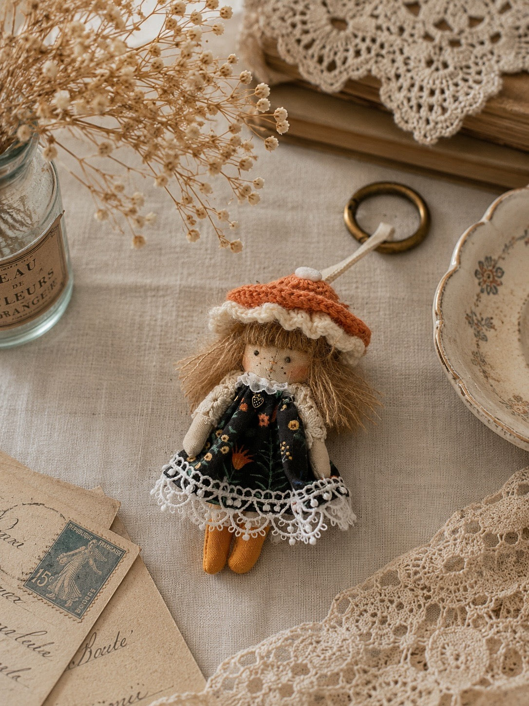 Mushroom Charm — Orange