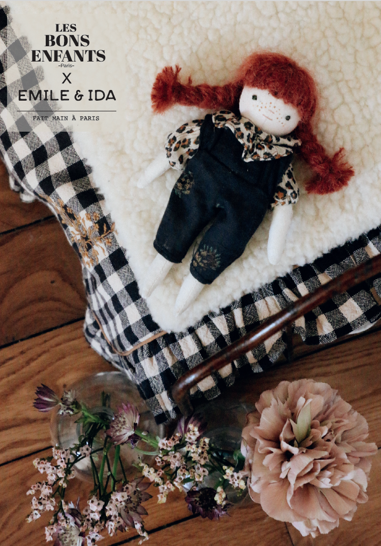 Poupée Chat Esprit Bohème — Collaboration Emile et Ida