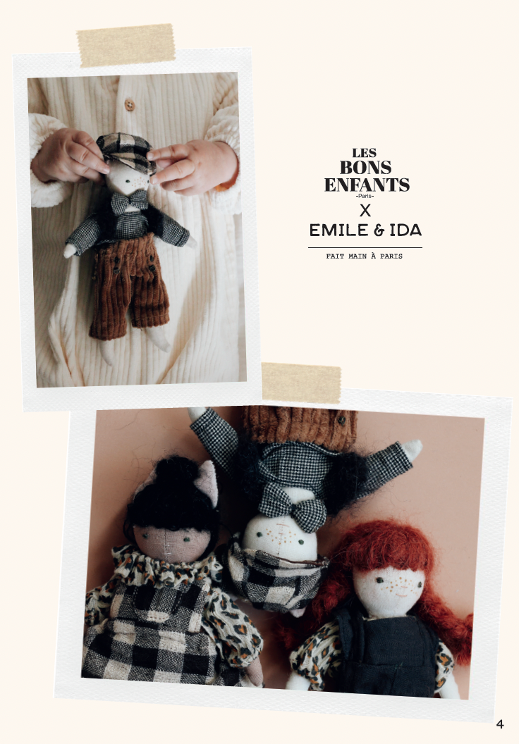 Poupée Chat Esprit Bohème — Collaboration Emile et Ida