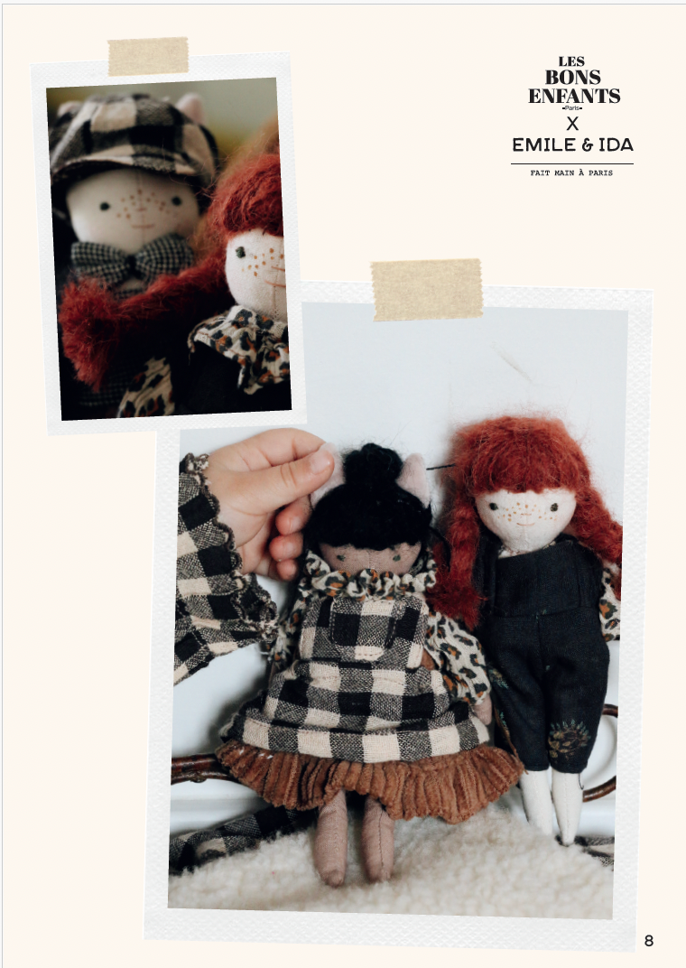 Poupée Chat Esprit Bohème — Collaboration Emile et Ida